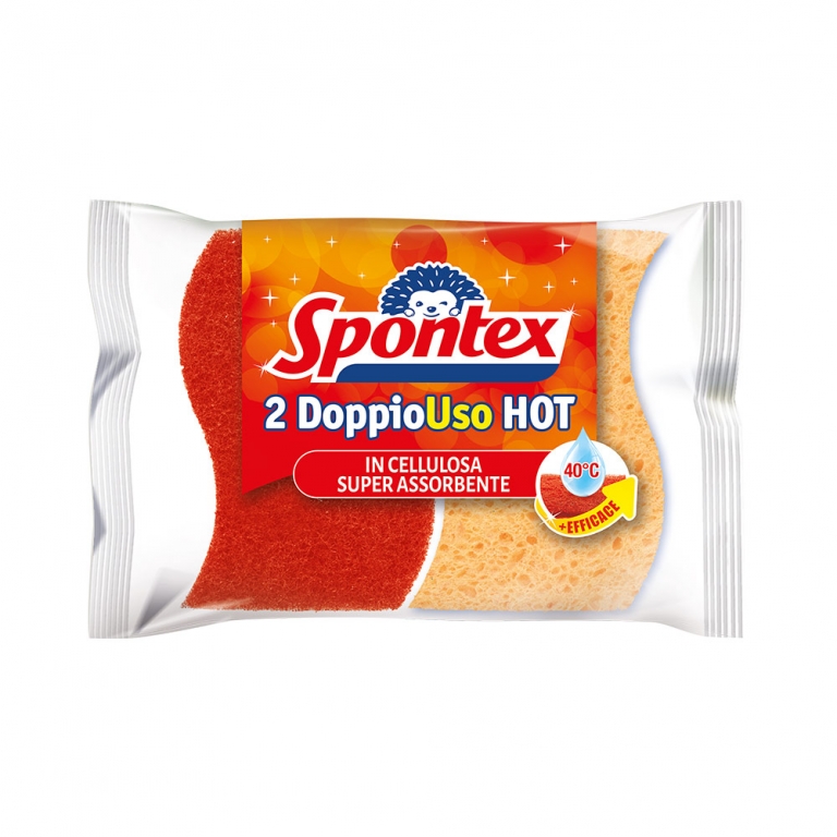 sponge spontex double action hot x2
